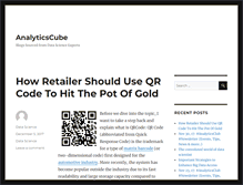 Tablet Screenshot of analyticscube.com